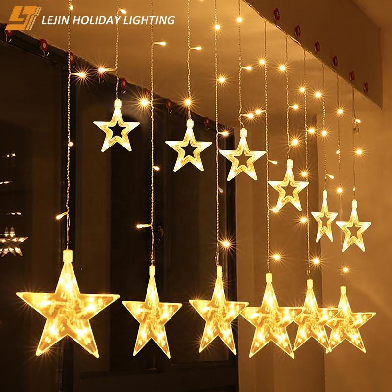 warm white star lights string supplier